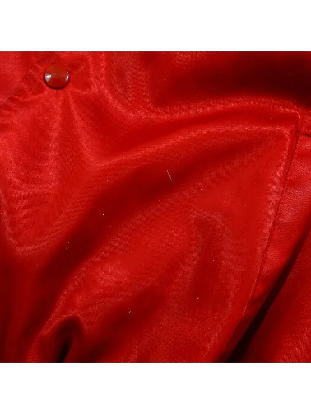Vintage 80s Red Lightweight Jacket TGI Friday's Nylon Shell Acoba Lining